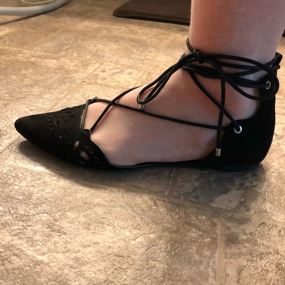 Christian Siriano lace up sandals